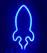 Aca Επιτραπέζιο Διακοσμητικό Φωτιστικό Neon Μπαταρίας σε Μπλε Χρώμα X04876320