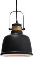 Aca Ernest Vintage Κρεμαστό Φωτιστικό Μονόφωτο Καμπάνα με Ντουί E27 σε Μαύρο Χρώμα KS212622P