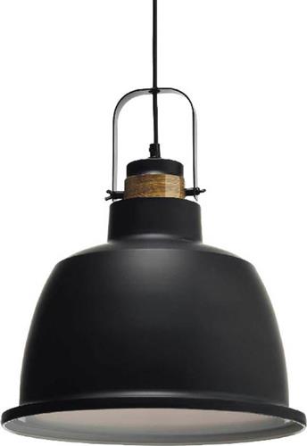 Aca Ernest Vintage Κρεμαστό Φωτιστικό Μονόφωτο Καμπάνα με Ντουί E27 σε Μαύρο Χρώμα KS212635P