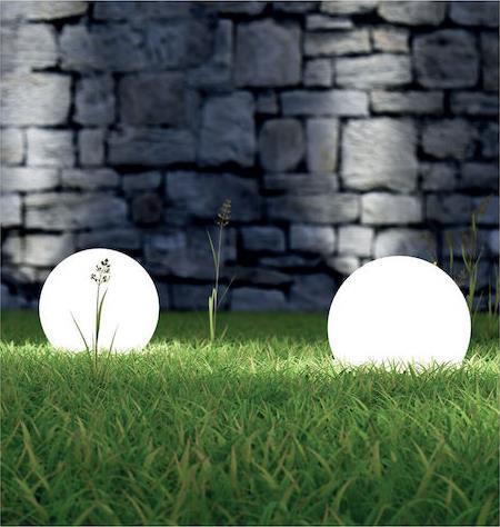 Aca Φωτιστικό Γλόμπος Εξωτερικού Χώρου E27 σε Λευκό Χρώμα AC.3530