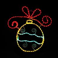 Aca Φωτιζόμενη Χριστουγεννιάτικη Διακοσμητική Μπάλα με Φωτοσωλήνα Εξωτερικής Χρήσης X0818032115