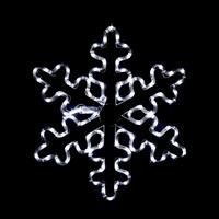 Aca Φωτιζόμενη Χριστουγεννιάτικη Διακοσμητική Φιγούρα Λευκή Ρεύματος με Φωτοσωλήνα 4x56x56cm Εξωτερικής Χρήσης XSNOWBLEDW56
