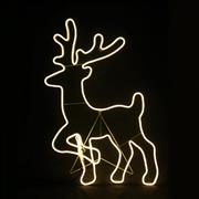 Aca Φωτιζόμενη Χριστουγεννιάτικη Φιγούρα Τάρανδος Θερμό Λευκό 82x54cm Εξωτερικής Χρήσης X085001414