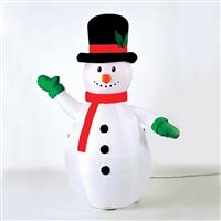 Aca Φωτιζόμενη Χριστουγεννιάτικη Φιγούρα Χιονάνθρωπος Λευκή Ρεύματος 180x125x75cm Εξωτερικής Χρήσης X07003439