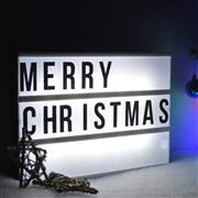 Aca Φωτιζόμενη Χριστουγεννιάτικη Πλαστική Διακοσμητική Πινακίδα Λευκή Μπαταρίας 30x22x4cm Εξωτερικής Χρήσης X0600W5237