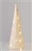 Aca Φωτιζόμενο Χριστουγεννιάτικο Διακοσμητικό Δεντράκι Κώνος 60cm Μπαταρίας Λευκό X113011322
