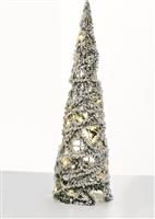 Aca Φωτιζόμενο Χριστουγεννιάτικο Διακοσμητικό Δεντράκι Κώνος 60cm Μπαταρίας Πράσινο X113011312