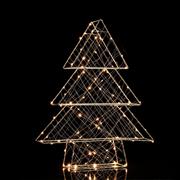 Aca Φωτιζόμενο Χριστουγεννιάτικο Διακοσμητικό Μεταλλικό Δεντράκι 60cm Ρεύματος X0610014249