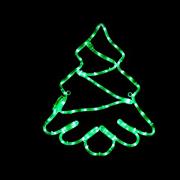 Aca Φωτιζόμενο Χριστουγεννιάτικο Διακοσμητικό Πλαστικό Δεντράκι Φωτοσωλήνας 51cm Εξωτερικού Χώρου Ρεύματος Πράσινο X0818519