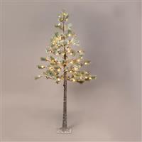 Aca Φωτιζόμενο Χριστουγεννιάτικο Διακοσμητικό Χιονισμένο Δέντρο Φυσικής Όψης 180cm Εξωτερικού Χώρου Πράσινο X1096144