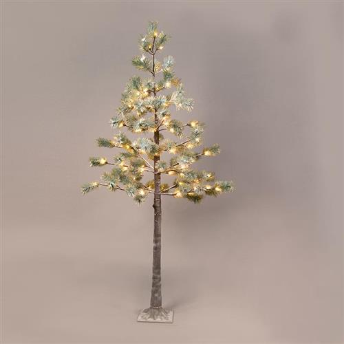 Aca Φωτιζόμενο Χριστουγεννιάτικο Διακοσμητικό Χιονισμένο Δέντρο Φυσικής Όψης 180cm Εξωτερικού Χώρου Πράσινο X1096144