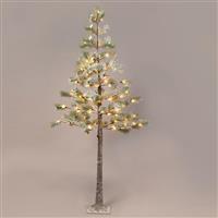 Aca Φωτιζόμενο Χριστουγεννιάτικο Διακοσμητικό Χιονισμένο Δέντρο Φυσικής Όψης 240cm Εξωτερικού Χώρου Πράσινο X10128144