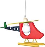 Aca Heroes Ελικόπτερο Μονόφωτο Παιδικό Φωτιστικό Κρεμαστό από Πλαστικό 40W με Υποδοχή E27 σε Κόκκινο Χρώμα MD20061