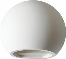 Aca Ibon Κλασικό Φωτιστικό Τοίχου με Ντουί G9 σε Λευκό Χρώμα Πλάτους 15cm G85311W