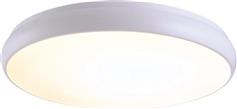 Aca Kallista Μοντέρνα Μεταλλική Πλαφονιέρα Οροφής με Ενσωματωμένο LED σε Λευκό χρώμα 60cm V27LEDC60WH