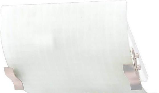 Aca Κλασική Γυάλινη Πλαφονιέρα Οροφής με Ντουί E27 σε Λευκό χρώμα 12cm AC.0456601SQ