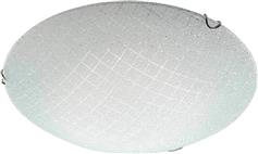 Aca Κλασική Γυάλινη Πλαφονιέρα Οροφής με Ντουί E27 σε Λευκό χρώμα 40cm TNK94361CR40