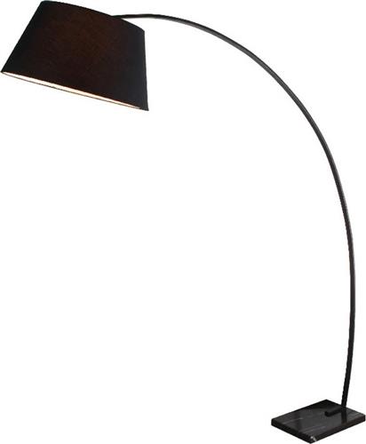 Aca Lennon Μοντέρνο Φωτιστικό Δαπέδου Υ190xΜ165cm με Ντουί για Λαμπτήρα E27 σε Μαύρο Χρώμα MF11185BK