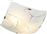 Aca Locris Κλασική Γυάλινη Πλαφονιέρα Οροφής με Ντουί E27 σε Λευκό χρώμα 40cm DL187I