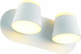 Aca Lucido Μοντέρνο Φωτιστικό Τοίχου με Ενσωματωμένο LED και Θερμό Λευκό Φως σε Λευκό Χρώμα Πλάτους 27cm V83LEDW27WH