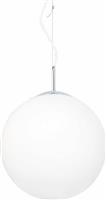 Aca Luna Μοντέρνο Κρεμαστό Φωτιστικό Μονόφωτο Μπάλα με Ντουί E27 σε Λευκό Χρώμα V2010C300