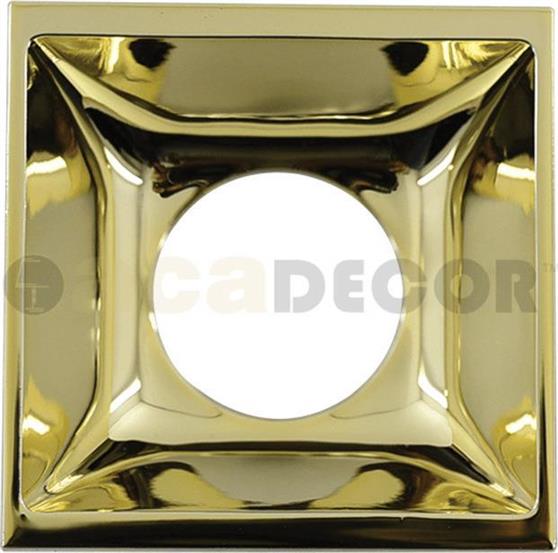 Aca Molly Τετράγωνο Πλαστικό Πλαίσιο για Σποτ G90461C Molly σε Χρυσό χρώμα 14x14cm R90461CG