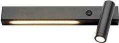 Aca Μονό LED Θερμό Λευκό Σποτ σε Μαύρο χρώμα SF2110LEDBKR