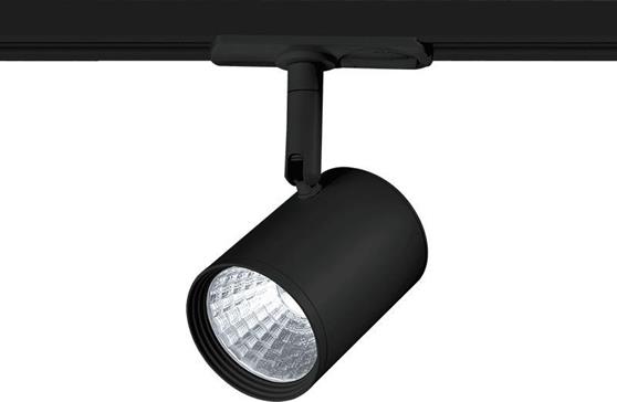 Aca Μονό Σποτ με Ενσωματωμένο LED και Φυσικό Φως Μαύρο ZUNO740B2