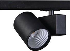 Aca Μονό Σποτ με Ενσωματωμένο LED και Φυσικό Φως σε Μαύρο Χρώμα LISOR4040B2
