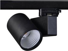 Aca Μονό Σποτ με Ενσωματωμένο LED και Φυσικό Φως σε Μαύρο Χρώμα LISOR4040B4