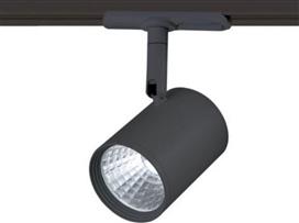 Aca Μονό Σποτ με Ενσωματωμένο LED και Θερμό Φως Μαύρο ZUNO730B2