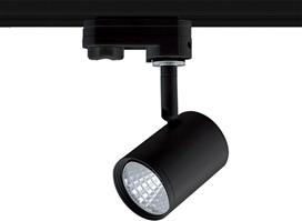 Aca Μονό Σποτ με Ενσωματωμένο LED και Θερμό Φως Μαύρο ZUNO730B4