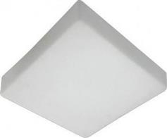 Aca Μοντέρνα Γυάλινη Πλαφονιέρα Οροφής με Ντουί E27 σε Λευκό χρώμα 38cm V289093C38