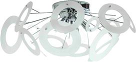 Aca Μοντέρνα Μεταλλική Πλαφονιέρα Οροφής με Ντουί G9 σε Λευκό χρώμα 80cm W26828