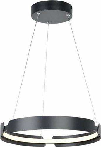 Aca Μοντέρνο Κρεμαστό Φωτιστικό με Ενσωματωμένο LED σε Μαύρο Χρώμα ZM18LEDP40BK