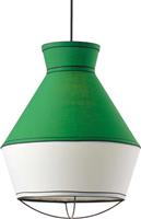 Aca Μοντέρνο Κρεμαστό Φωτιστικό Μονόφωτο με Ντουί E27 σε Πράσινο Χρώμα V371961PE