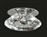 Aca Moria Στρογγυλό Κρυστάλλινο Χωνευτό Σποτ με Ντουί G4 σε Ασημί χρώμα 9.2x4.5cm SD8016T4G4