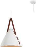 Aca Naomi Μοντέρνο Κρεμαστό Φωτιστικό Μονόφωτο με Ντουί E27 σε Λευκό Χρώμα HL41441P33WH