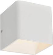 Aca Nephele Κλασικό Φωτιστικό Τοίχου με Ενσωματωμένο LED και Φυσικό Λευκό Φως σε Λευκό Χρώμα Πλάτους 10cm L350374