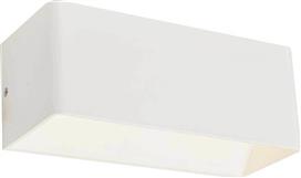 Aca Nephele Κλασικό Φωτιστικό Τοίχου με Ενσωματωμένο LED και Φυσικό Λευκό Φως σε Λευκό Χρώμα Πλάτους 25cm L350374L