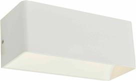 Aca Nephele Κλασικό Φωτιστικό Τοίχου με Ενσωματωμένο LED και Θερμό Λευκό Φως σε Λευκό Χρώμα Πλάτους 25cm L35037L
