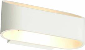 Aca Nephele Μοντέρνο Φωτιστικό Τοίχου με Ενσωματωμένο LED και Θερμό Λευκό Φως σε Λευκό Χρώμα Πλάτους 16cm L35039