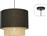 Aca Nisyros Μοντέρνο Κρεμαστό Φωτιστικό Δίφωτο με Ντουί E27 σε Μαύρο Χρώμα TF20832PB