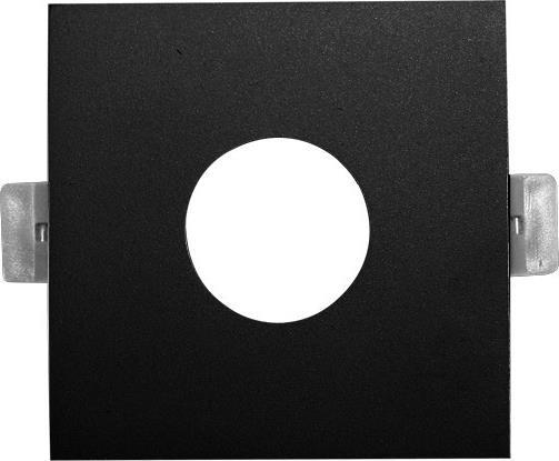 Aca Νο619 Τετράγωνο Μεταλλικό Πλαίσιο για Σποτ σε Μαύρο χρώμα 8.8x8.8cm BS619B
