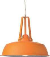 Aca Orleans Vintage Κρεμαστό Φωτιστικό Μονόφωτο Καμπάνα με Ντουί E27 σε Πορτοκαλί Χρώμα KS204534CR