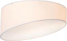 Aca Pablo Μοντέρνα Υφασμάτινη Πλαφονιέρα Οροφής με Ντουί E27 σε Λευκό χρώμα 40cm AD8030WH