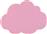 Aca Παιδικό Φωτιστικό Ξύλινο Συννεφάκι ZM44LEDW24P Ροζ
