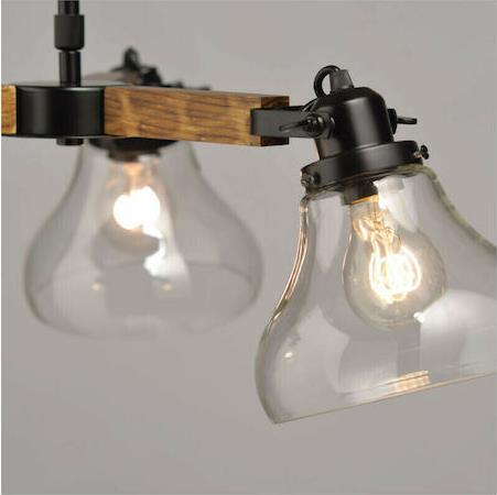 Aca Paralia Μοντέρνο Κρεμαστό Φωτιστικό Τρίφωτο Ράγα με Ντουί E27 σε Καφέ Χρώμα OD905003P