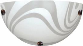 Aca Pelagos Κλασικό Φωτιστικό Τοίχου με Ντουί E27 σε Λευκό Χρώμα Πλάτους 30cm XD08302