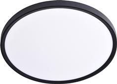 Aca Πλαφονιέρα Οροφής 40cm Μαύρη με Ενσωματωμένο LED VEL32CCTB